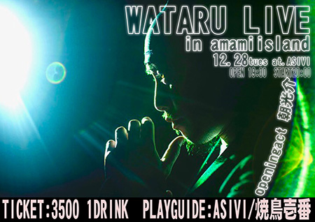 WATARU LIVE in amamiisland